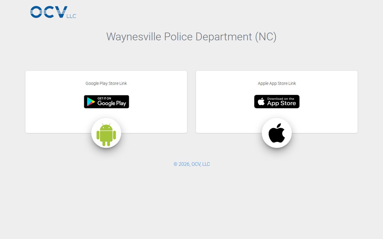 Waynesville official app access page for current inmate and arrest search